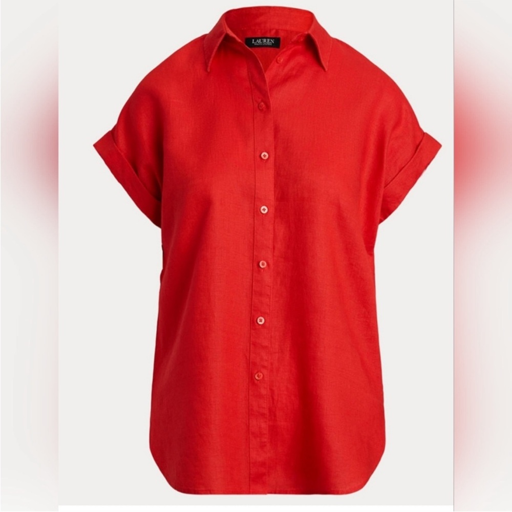 Ralph Lauren Fuchsia 100% linen Shirt